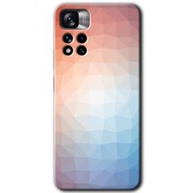 Xiaomi Redmi Note 11 Pro Plus 5G Polygon Graident 3 Baskılı Uyumlu Silikon Kılıf