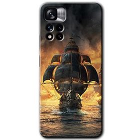 Xiaomi Redmi Note 11 Pro Plus 5G Siyah İnci Baskılı Uyumlu Silikon Kılıf