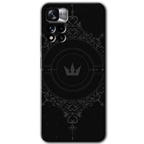 Xiaomi Redmi Note 11 Pro Plus 5G Siyah Mandala 1 Baskılı Uyumlu Silikon Kılıf