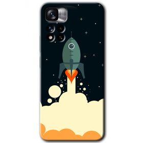 Xiaomi Redmi Note 11 Pro Plus 5G Space Smoke Baskılı Uyumlu Silikon Kılıf