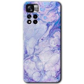 Xiaomi Redmi Note 11 Pro Plus 5G Spots Lilac Baskılı Uyumlu Silikon Kılıf