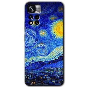 Xiaomi Redmi Note 11 Pro Plus 5G Starry Night Baskılı Uyumlu Silikon Kılıf