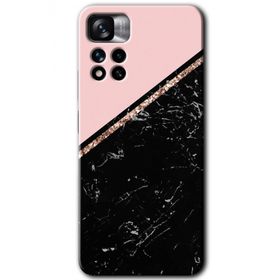 Xiaomi Redmi Note 11 Pro Plus 5G Yarım Mermer Baskılı Uyumlu Silikon Kılıf