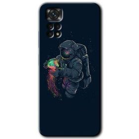 Xiaomi Redmi Note 11S 5G Global Astronot Kıyafeti Baskılı Uyumlu Silikon Kılıf