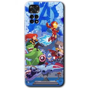 Xiaomi Redmi Note 11S 5G Global Avengers Cartoon Baskılı Uyumlu Silikon Kılıf