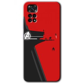 Xiaomi Redmi Note 11S 5G Global Avengers Tower Baskılı Uyumlu Silikon Kılıf