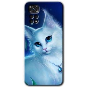 Xiaomi Redmi Note 11S 5G Global Cat Glance Baskılı Uyumlu Silikon Kılıf