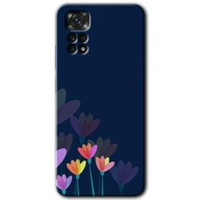 Xiaomi Redmi Note 11S 5G Global Çizim Çiçekleri Baskılı Uyumlu Silikon Kılıf