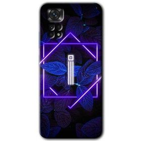 Xiaomi Redmi Note 11S 5G Global Dark Neon Yaprak İ Harfi Baskılı Uyumlu Silikon Kılıf