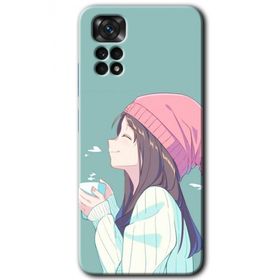 Xiaomi Redmi Note 11S 5G Global Happy Girl Baskılı Uyumlu Silikon Kılıf