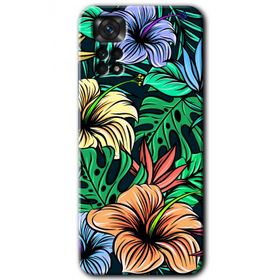 Xiaomi Redmi Note 11S 5G Global Hibiscus Flowers Baskılı Uyumlu Silikon Kılıf