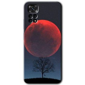 Xiaomi Redmi Note 11S 5G Global Kanlı Ay Baskılı Uyumlu Silikon Kılıf