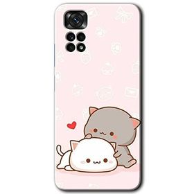 Xiaomi Redmi Note 11S 5G Global Kedi Aşkı Baskılı Uyumlu Silikon Kılıf