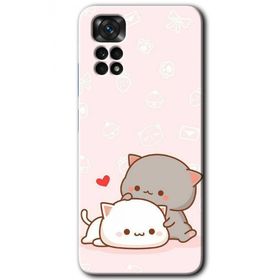 Xiaomi Redmi Note 11S 5G Global Kedi Aşkı Baskılı Uyumlu Silikon Kılıf