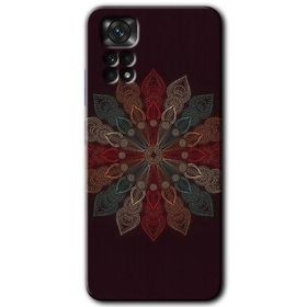 Xiaomi Redmi Note 11S 5G Global Mandala Flower Wal Baskılı Uyumlu Silikon Kılıf