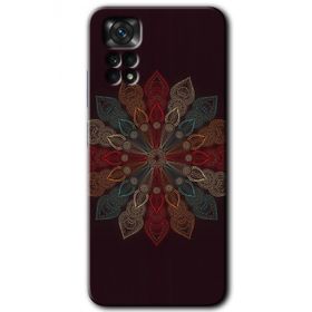 Xiaomi Redmi Note 11S 5G Global Mandala Flower Wal Baskılı Uyumlu Silikon Kılıf