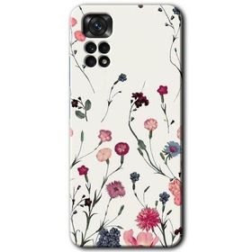 Xiaomi Redmi Note 11S 5G Global Mat Çiçek Baskılı Uyumlu Silikon Kılıf
