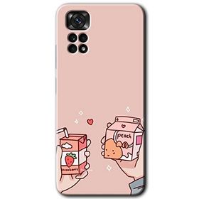 Xiaomi Redmi Note 11S 5G Global Meyveli Süt Baskılı Uyumlu Silikon Kılıf