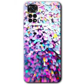 Xiaomi Redmi Note 11S 5G Global Mosaic Fragments Colorfull Baskılı Uyumlu Silikon Kılıf