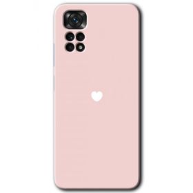 Xiaomi Redmi Note 11S 5G Global Sade Kalp Baskılı Uyumlu Silikon Kılıf