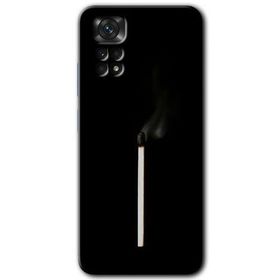Xiaomi Redmi Note 11S 5G Global Sönmüş Kibrit Baskılı Uyumlu Silikon Kılıf