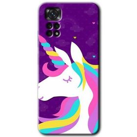 Xiaomi Redmi Note 11S 5G Global Unicorn Sleep Baskılı Uyumlu Silikon Kılıf