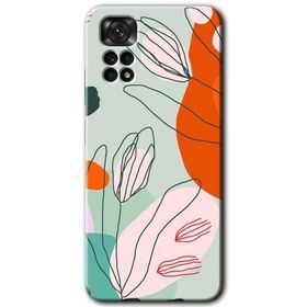 Xiaomi Redmi Note 11S 5G Global Vektör Çiçekler Baskılı Uyumlu Silikon Kılıf