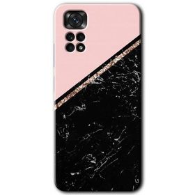 Xiaomi Redmi Note 11S 5G Global Yarım Mermer Baskılı Uyumlu Silikon Kılıf