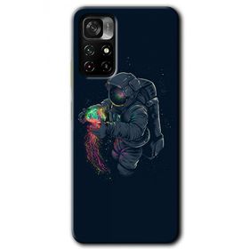 Xiaomi Redmi Note 11T Astronot Kıyafeti Baskılı Uyumlu Silikon Kılıf