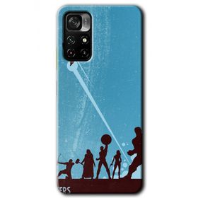 Xiaomi Redmi Note 11T Avengers Team Baskılı Uyumlu Silikon Kılıf