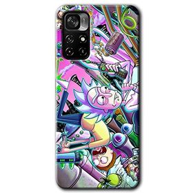 Xiaomi Redmi Note 11T Graffiti Çizgi Film Baskılı Uyumlu Silikon Kılıf