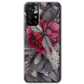 Xiaomi Redmi Note 11T kelebek Ömrü Baskılı Uyumlu Silikon Kılıf