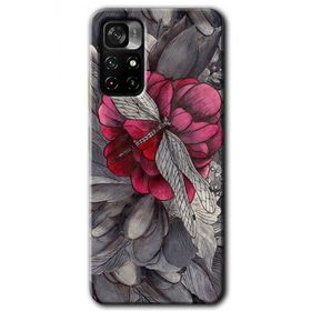 Xiaomi Redmi Note 11T kelebek Ömrü Baskılı Uyumlu Silikon Kılıf