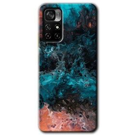 Xiaomi Redmi Note 11T Liquid Colorfull Baskılı Uyumlu Silikon Kılıf