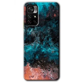 Xiaomi Redmi Note 11T Liquid Colorfull Baskılı Uyumlu Silikon Kılıf