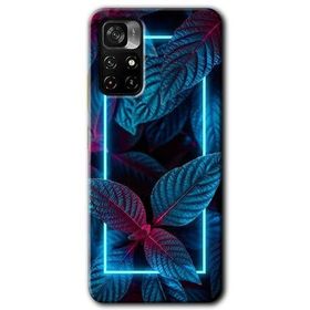 Xiaomi Redmi Note 11T Mekanik Yaprak 4 Baskılı Uyumlu Silikon Kılıf