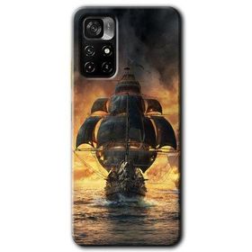 Xiaomi Redmi Note 11T Siyah İnci Baskılı Uyumlu Silikon Kılıf