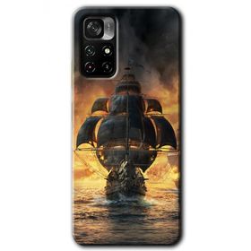 Xiaomi Redmi Note 11T Siyah İnci Baskılı Uyumlu Silikon Kılıf