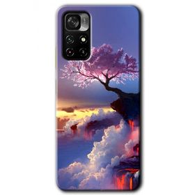 Xiaomi Redmi Note 11T Wash Red Wall Baskılı Uyumlu Silikon Kılıf