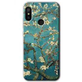 Xiaomi Redmi Note 6 Pro Almond Blossom Baskılı Uyumlu Silikon Kılıf
