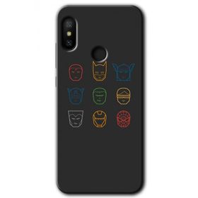 Xiaomi Redmi Note 6 Pro Avengers Minimalism Baskılı Uyumlu Silikon Kılıf