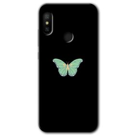 Xiaomi Redmi Note 6 Pro Butterfly Tree Baskılı Uyumlu Silikon Kılıf