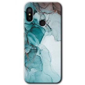 Xiaomi Redmi Note 6 Pro Buzul Mermer Baskılı Uyumlu Silikon Kılıf