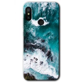 Xiaomi Redmi Note 6 Pro Deniz Kıyısı Baskılı Uyumlu Silikon Kılıf