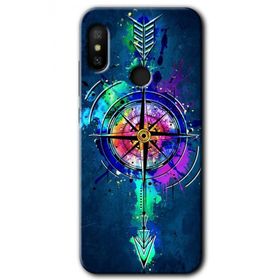 Xiaomi Redmi Note 6 Pro Gizemli Pusula Baskılı Uyumlu Silikon Kılıf