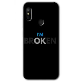 Xiaomi Redmi Note 6 Pro Im Broken Baskılı Uyumlu Silikon Kılıf