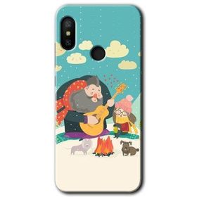 Xiaomi Redmi Note 6 Pro Kış Pikniği Baskılı Uyumlu Silikon Kılıf