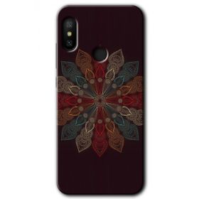Xiaomi Redmi Note 6 Pro Mandala Flower Wal Baskılı Uyumlu Silikon Kılıf