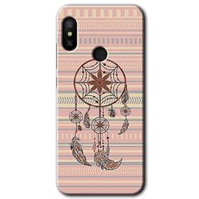 Xiaomi Redmi Note 6 Pro Mandala Retro Baskılı Uyumlu Silikon Kılıf