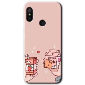 Xiaomi Redmi Note 6 Pro Meyveli Süt Baskılı Uyumlu Silikon Kılıf
